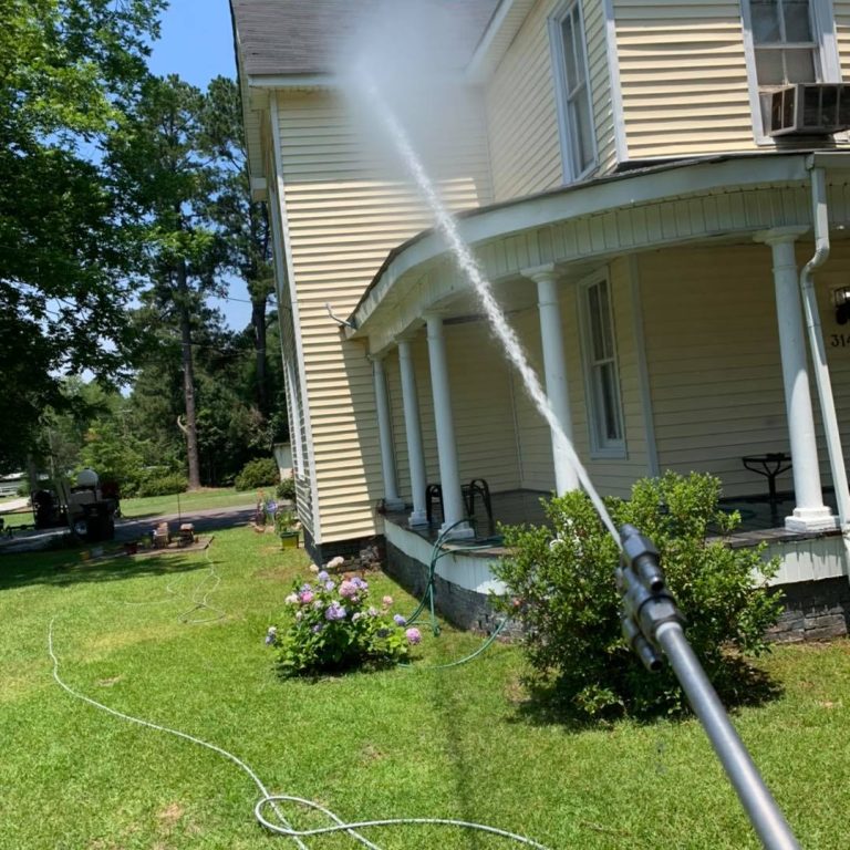 Antique Wood Siding Cleaning After