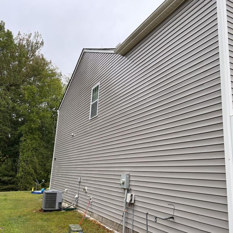 Siding Power Washing After